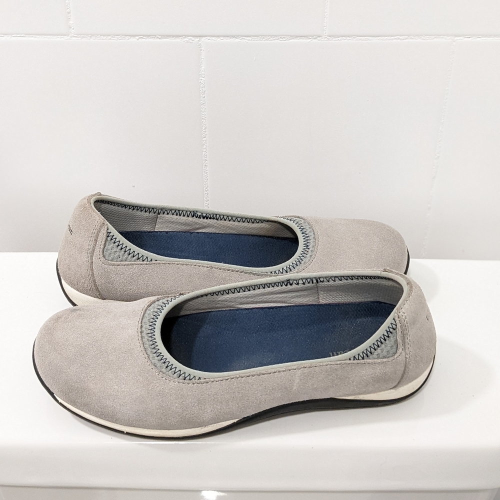 L.L bean suede walking flats